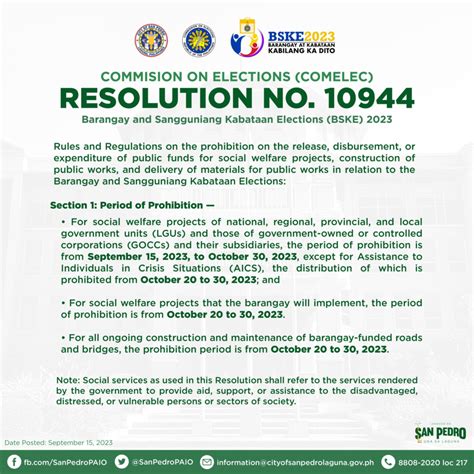 comelec resolution no. 10933 for the 2023|COMELEC Issuances · CIVIL SERVICE GUIDE: A Compilation of .